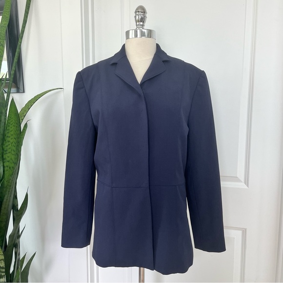 Vintage Halston Navy Women’s Blazer - Picture 1 of 9